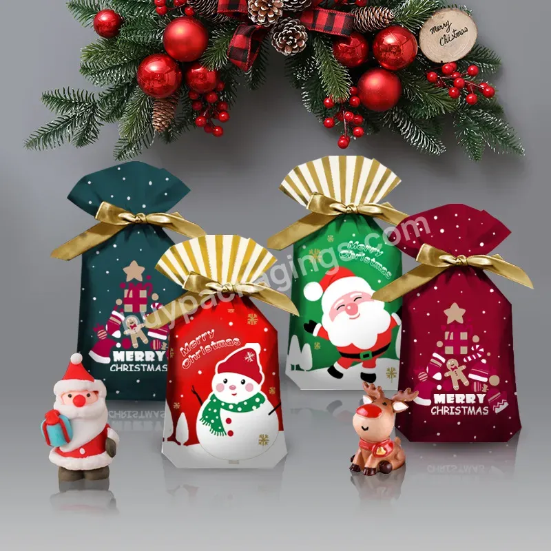 50pcs New Year 2022 Christmas Candy Packaging Santa Gift Bag Xmas Plastic Bag Christmas Decorations For Home Navidad 2021 Gift - Buy Sinamay Christmas Decor,Plastic Molded Christmas Bags,Gift Packaging Bag.
