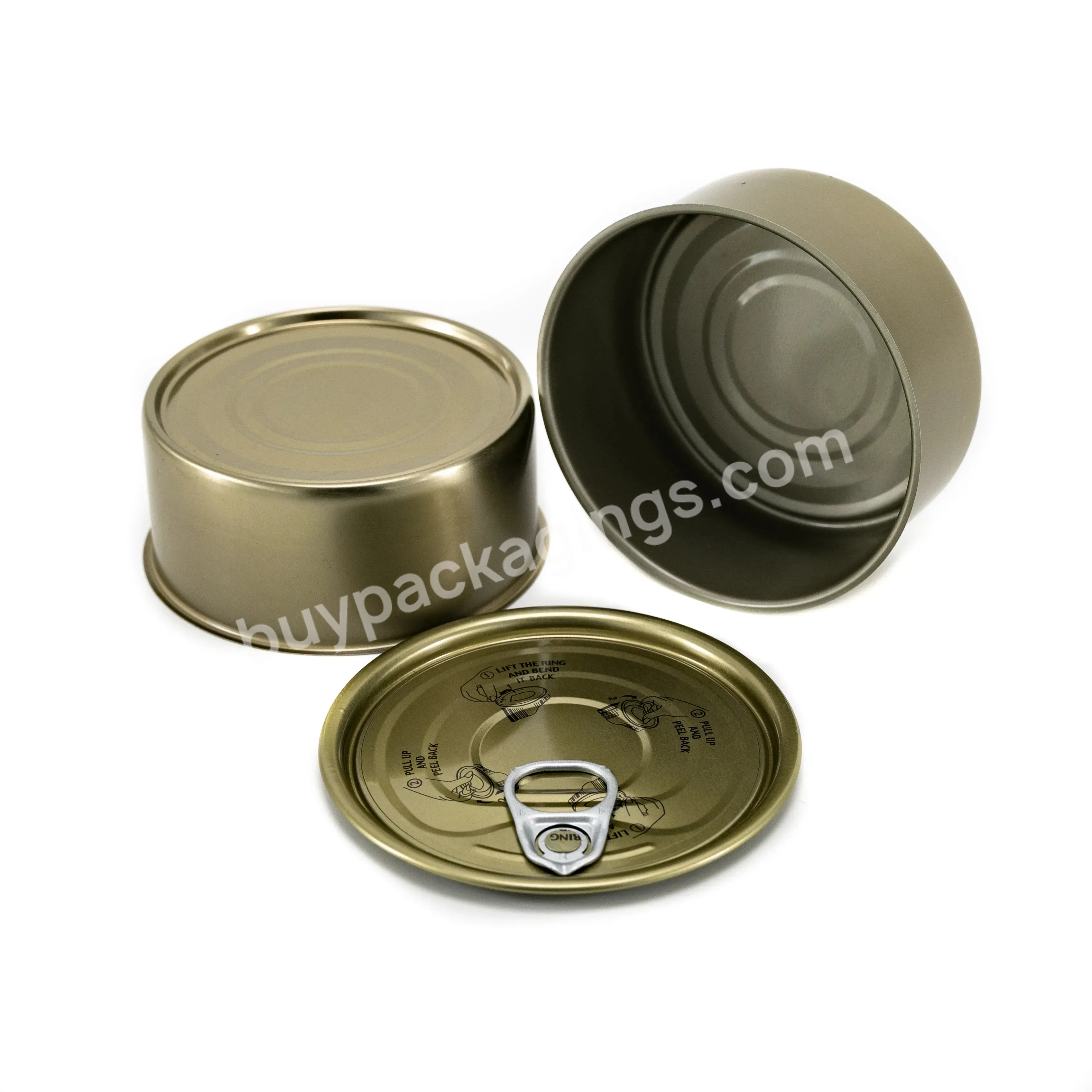 #634 #636 Empty 85g 90g 100g Metal Jar Custom Self Sealing Tin Cans Wholesale With #211 Eoe For Wet Pet Food Oil Tuna Mackerel - Buy 85g 170g 300g Food Cans Empty Tin Cans With 211# 307# Easy Open End For Tuna Sardine Fish Packaging,85ml 105ml 125ml