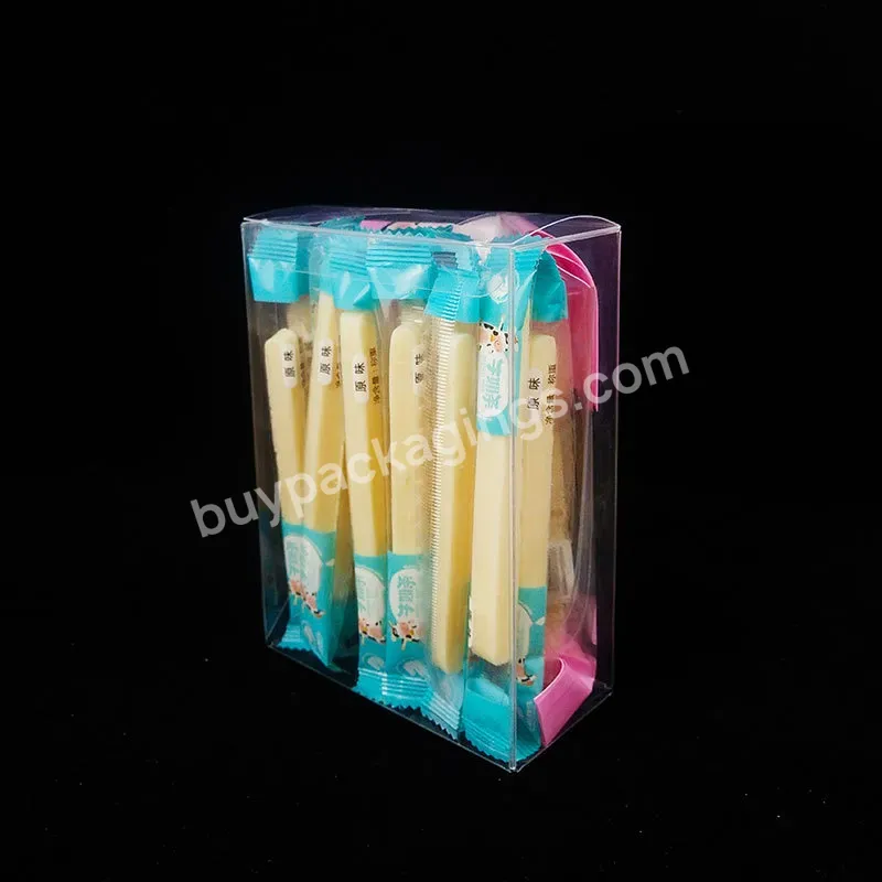 7.5x5x2.5 Inch Rectangle Favor Candy Boxes Clear Plastic Pvc Boxes Recycled Folding Packaging Gift Boxes