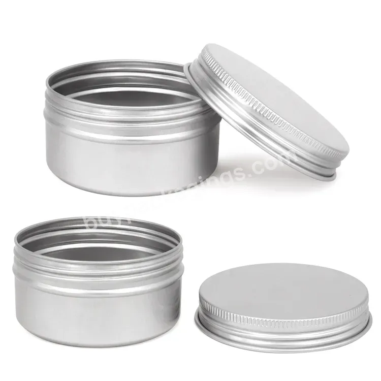 80g Silver Color Container Aluminum Jar Empty Cream Box Tin Can Lipstick Cosmetic Packaging Tin Can - Buy 80g Silver Color Aluminum Jar,Silver Color Aluminum Jar,Aluminum Jar.