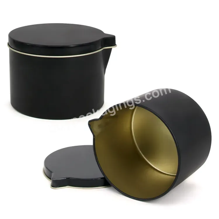 Black Candle Can Empty Aluminum Metal Jar Container Tin Can - Buy Candle Can,Candle Tin Can,Black Candle Tin.