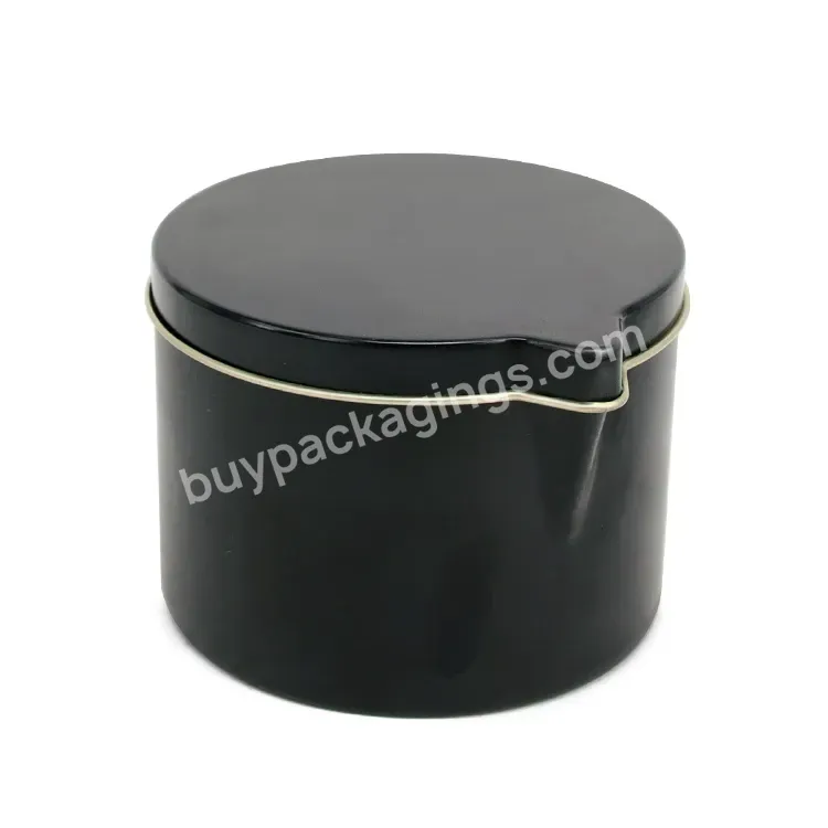 Black Candle Can Empty Aluminum Metal Jar Container Tin Can - Buy Candle Can,Candle Tin Can,Black Candle Tin.