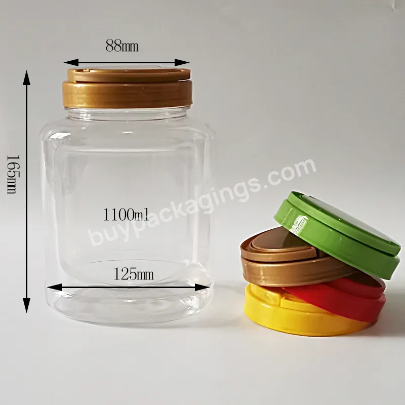 Cheap Hot Sale Empty Wide Mouth Snack Bottle Nut Cashew Packaging Container 750g 1000g Dry Food Plastic Pet Jar With Handle Lid - Buy Cashew Packaging Container,Empty Wide Mouth Snack Bottle,750g 1000g Dry Food Plastic Pet Jar With Handle Lid.