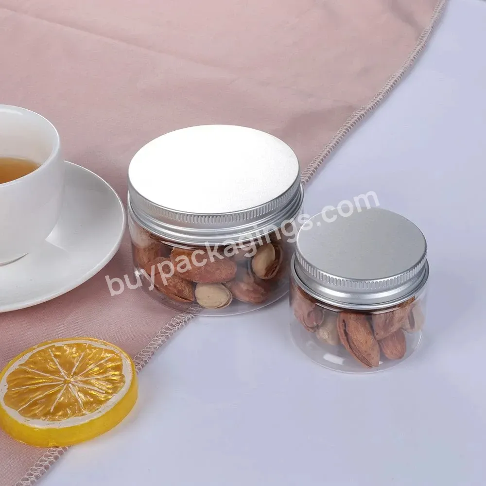 Clear Like Glass But Lower Price 30g 100g 4oz 6oz 8oz 50ml 200ml 400ml 500ml Pet Plastic Jars For Food Packing - Buy Storaging Chocolates Candy Pastries Jars,Pet Plastic Candy Bottles With Aluminum Cap,500ml Pet Plastic Candy Bottles.