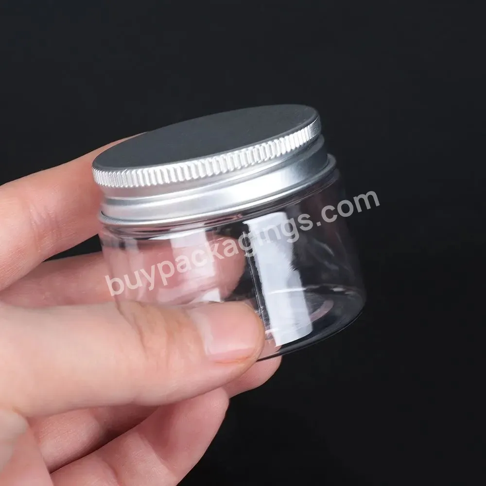 Clear Like Glass But Lower Price 30g 100g 4oz 6oz 8oz 50ml 200ml 400ml 500ml Pet Plastic Jars For Food Packing - Buy Storaging Chocolates Candy Pastries Jars,Pet Plastic Candy Bottles With Aluminum Cap,500ml Pet Plastic Candy Bottles.