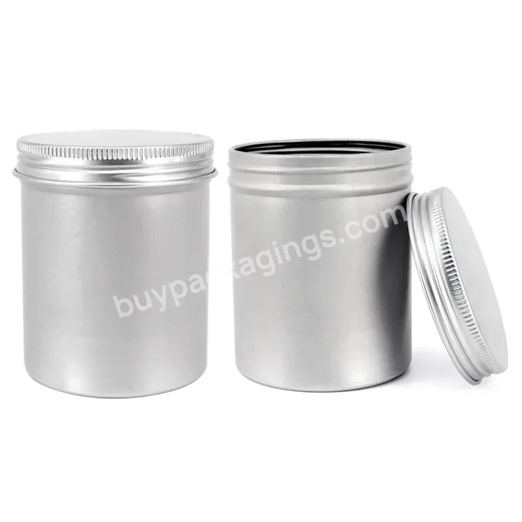 Custom Cosmetic Container Aluminium Jar Candle Tin Can Empty Round Cosmetic Cream Aluminum Jar - Buy Candle Can,Candle Tin Can,Candle Tin With Spout.