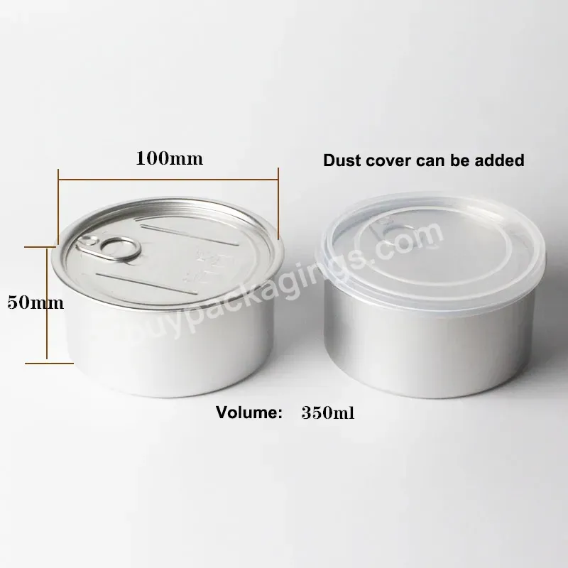 Custom Round Shape Color Printing Empty 85g 100g 170g Tin Cans Wholesale Price For Tuna Fish Canned Meat Food Canning - Buy Factory Wholesale Price Custom Round Print Empty 85g 100ml 170g Tin Cans With #211 #307 Easy Open End For Oil Tuna Pet Food,Ro