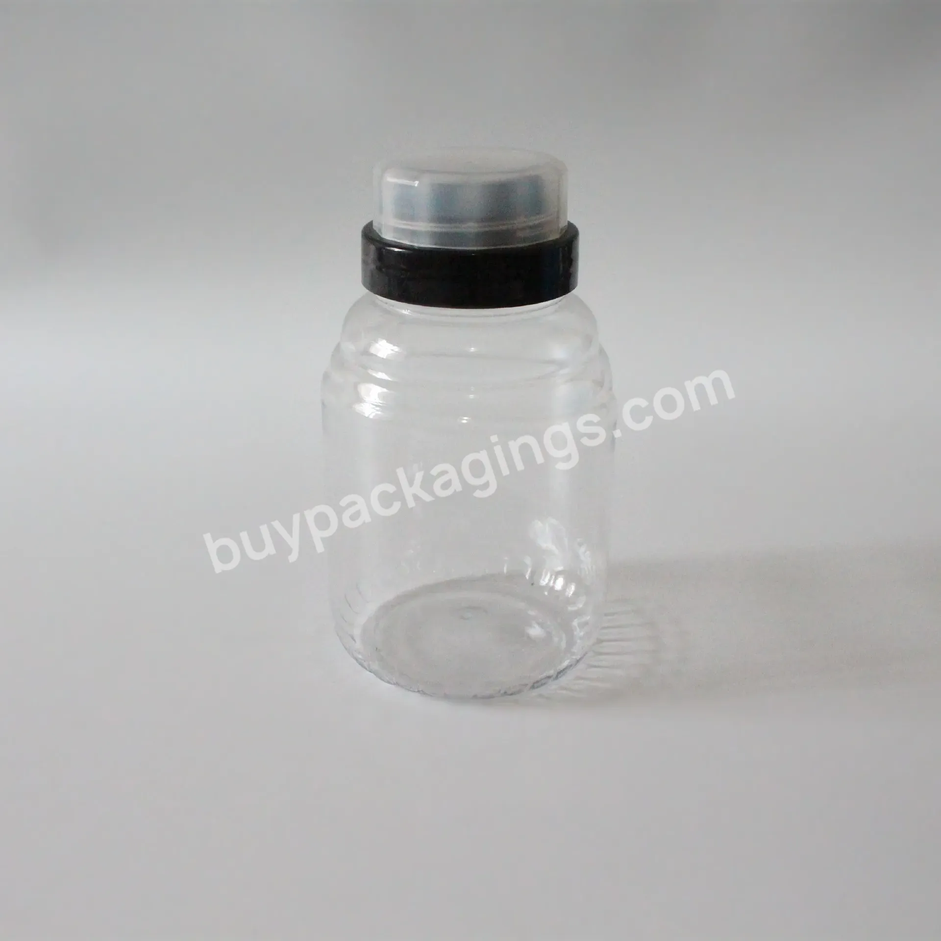 Food Grade Clear 1000ml 750ml 500ml 250ml Pet Cookie Jar Plastic Jar For Candy Peanut Butter Honey Jams Jar - Buy Manufacturer 100ml 200ml 300ml 500ml Clear Plastic Jar Container For Cream And Food,Wholesale Clear Empty Plastic Bottle Candy Plastic B