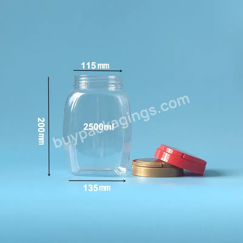 Food Grade Clear Eco-friendly Reusable Food Storage Jars Square Pet Plastic Food Can Container For Cashew Nuts Peanuts Butter - Buy Containers For Cashew Nuts,Peanuts Butter Storaging Jar,Food Grade Screw Top Pet Plastic Jar.