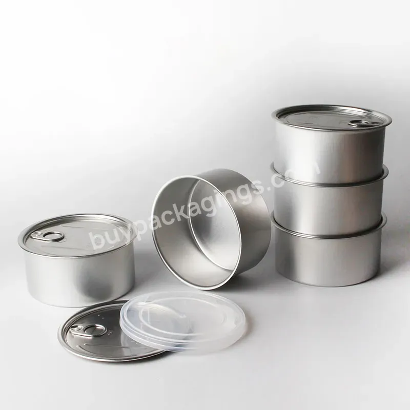 Food Grade Empty Tin Cans Custom Logo Round/oval Pet Food Tuna Meat Fish Empty Tin Can With Easy Open Lids 85g 90g 170g 200g - Buy High Quality Tin Free Steel Metal Can For Food Packing 85g 90g 120g 150g Tuna Sardine Fish Cans Exported,65dia 73dia Tu