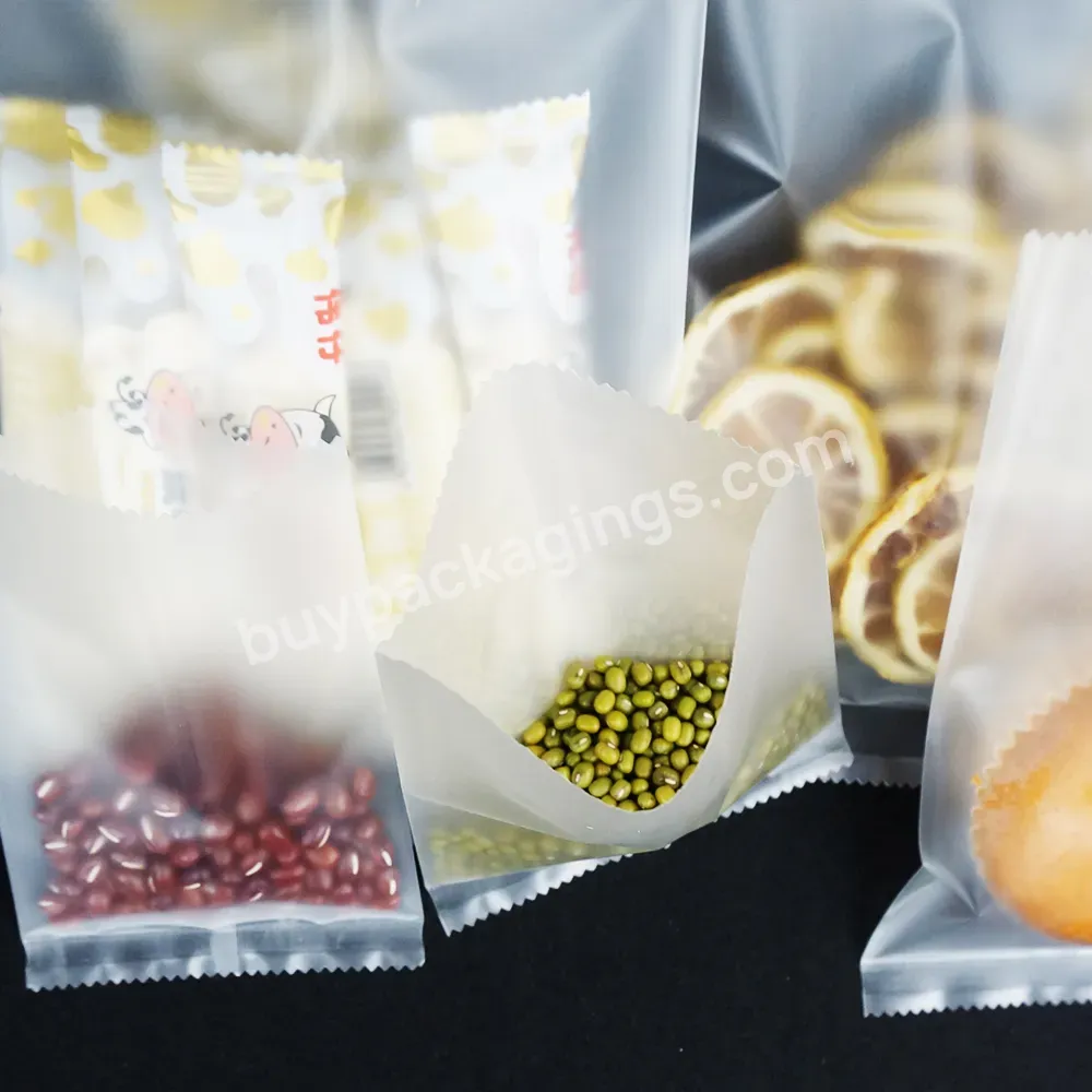 Freshly Baked Bread Packaging Bag Baked Food Toast Frosted Transparent Disposable Middle Seal Bag - Buy Sugar Packaging Bag,Tilapia Packaging Bag,Bread Warmer Bag.