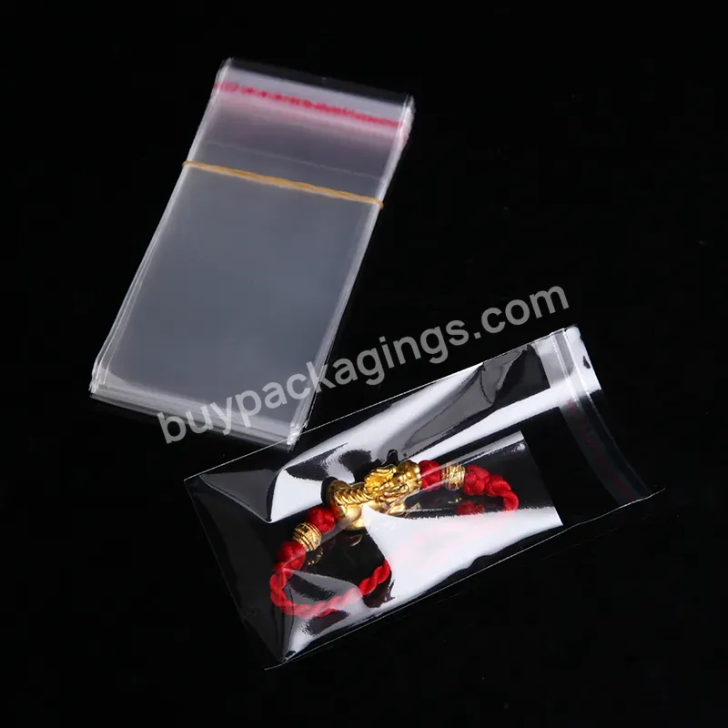 Jewelry Gift Packaging Self-adhesive Cookie Candy Bag Packaging Cellophane Self-sealing Transparent Small Poly Opp Plastic Bag - Buy Recycled Cellophane Bags,Plastic Bags Small Decorative,Opp Plastic Packing Bags.