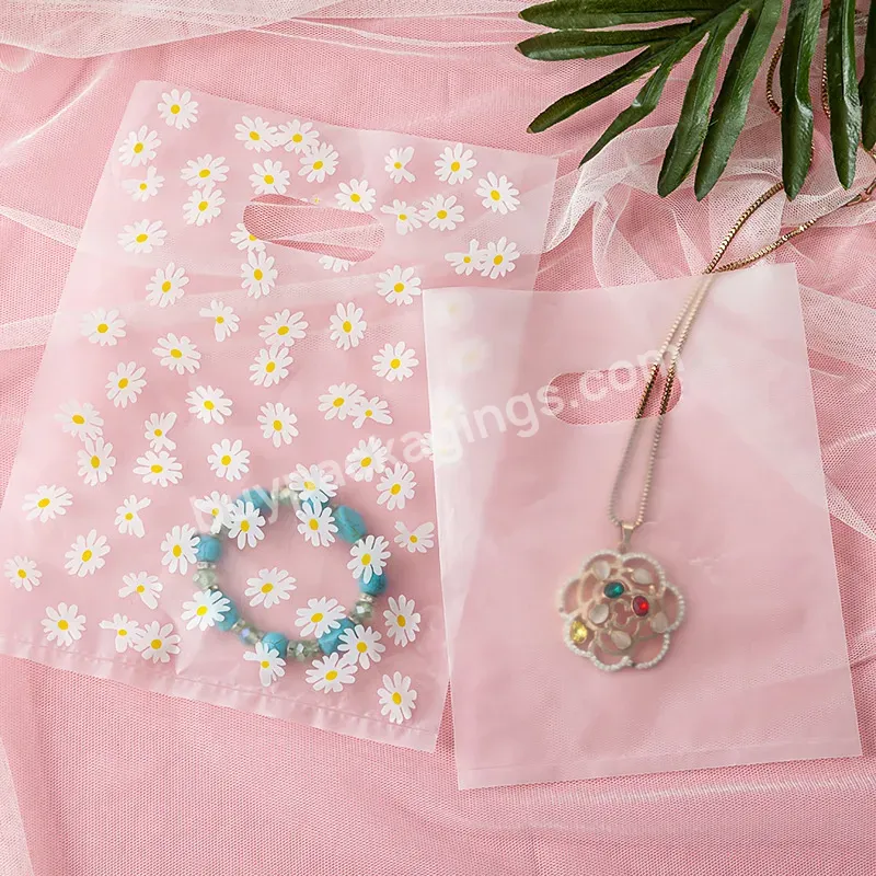 New Small Daisy Jewelry Earrings Socks Gift Packaging Bag Transparent Plastic Portable Clothing Bag - Buy Daisy Jewelry Bags,Earrings Socks Gift Packaging Bag,Plastic Portable Clothing Bag.
