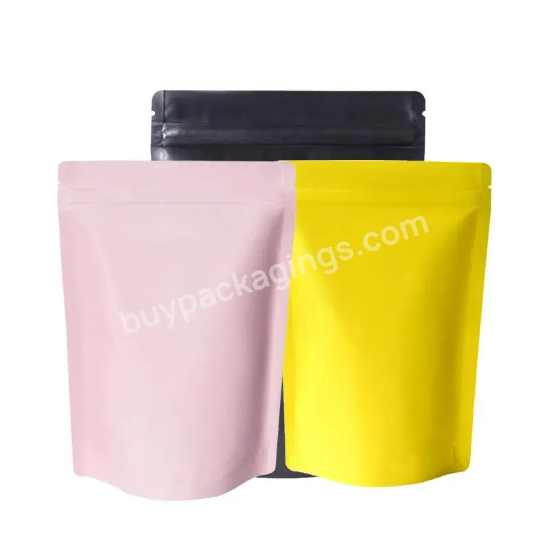 Nut Snack Specialty Three-side Sealing Food Composite Plastic Bag Color Pure Aluminum Foil Self-supporting Ziplock Packaging Bag - Buy Self-supporting Packaging Bag,Color Pure Foil Bags,Three-side Sealing Composite Plastic Bag.