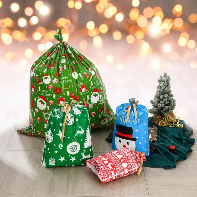 Promotion Small Lightweight Gift Bags Guest Party Weeding Birthday Christmas Santa Sack Plush Toy Packaging Bag - Buy Christmas Candy Bags,Snack Ziplock Bag,Creative Snack Personality Drawstring Bag.