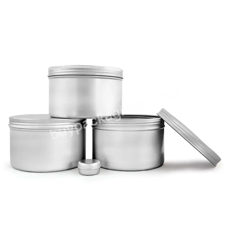 Round Aluminum Candle Tin Jars