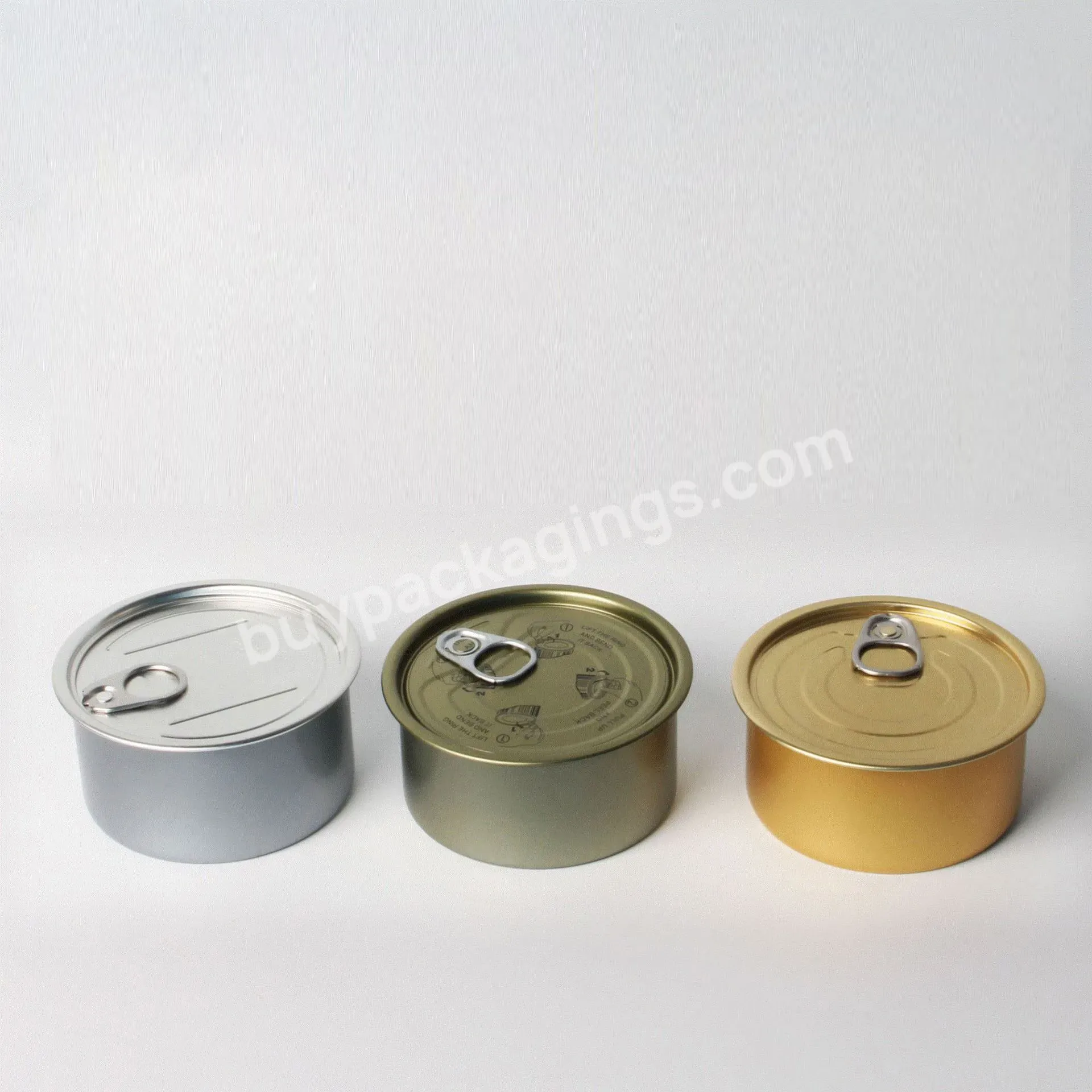 Tinplate Metal Container Empty 85g 170g Tin Cans Wholesale Price With #211 #307 Eoe For Oil Tuna Pet Food Canning - Buy 125ml 125g Custom Print Logo Empty Tin Cans Wholesale 1/4 Club Aluminum Cans With #311 Eoe For Sardines Fish Pilchard,Metal Ring P