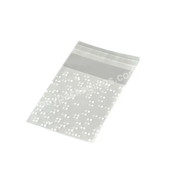 Translucent Frosted White Dot Self-adhesive Bag Cookie Dessert Bag Candy Dessert Opp Packaging Bag - Buy Frosted White Spot Self-adhesive Bag,Snack Bag,Christmas Plastic Bags.