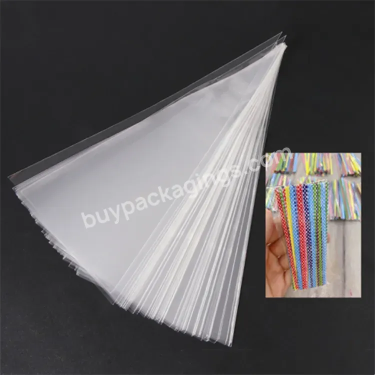 Triangle Candy Bag Self Adhesive Cookies Diy Gift Candy Food Packaging Bag Eco Friendly Clear Plastic Cellophane Cone Bag - Buy Transparent Conical Cellophane Bag,Triangle Plastic Bag,Christmas Candy Bags.