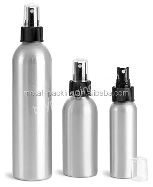 Various Sized Empty Metal Aluminum Cosmetics Spray Bottle Aluminum Spray Lotion Pump Bottle For Sale - Buy Metal Spray Bottle,Aluminum Cosmetics Spray Bottle,Aluminum Spray Perfume Bottles.