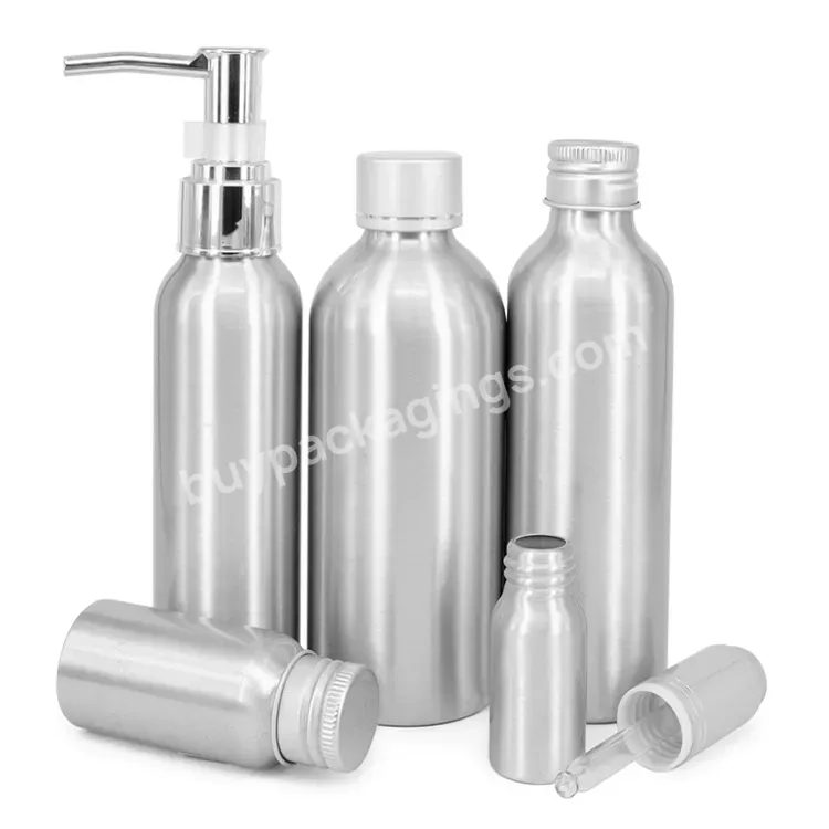 Wholesale Essential Oils Aluminum Bottle Aluminum Spray Lotion Pump Bottle