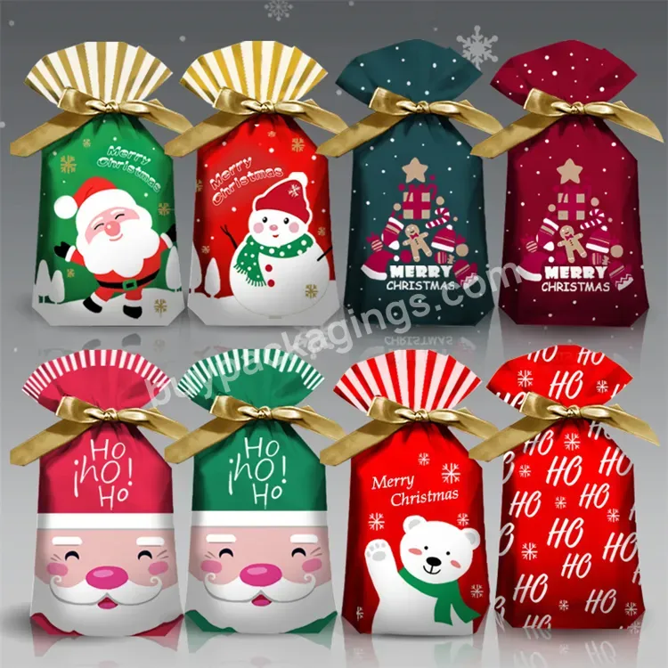 Wholesale Price New Popular Christmas Drawstring Ribbon Reusable Christmas Gift Bags - Buy Christmas Candy Bags,Snack Ziplock Bag,Creative Snack Personality Drawstring Bag.
