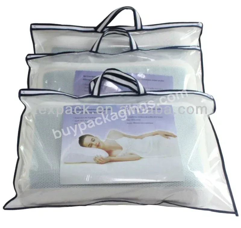 Clear Pvc Plastic Zipper Bags With Handle For Bedding/blanket/pillow - Buy Blanket Storage Bags,Plastic Blanket Bag,Plastic Pvc Zipper Bag.