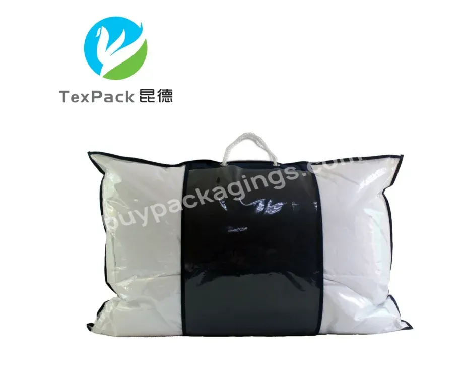 Custom Clear Pvc And Non-woven Material Soft Pillow Packaging Bags - Buy Vinyl Pillow Bag,Pillow Zipper Bag,Non-woven Packaging Bag.