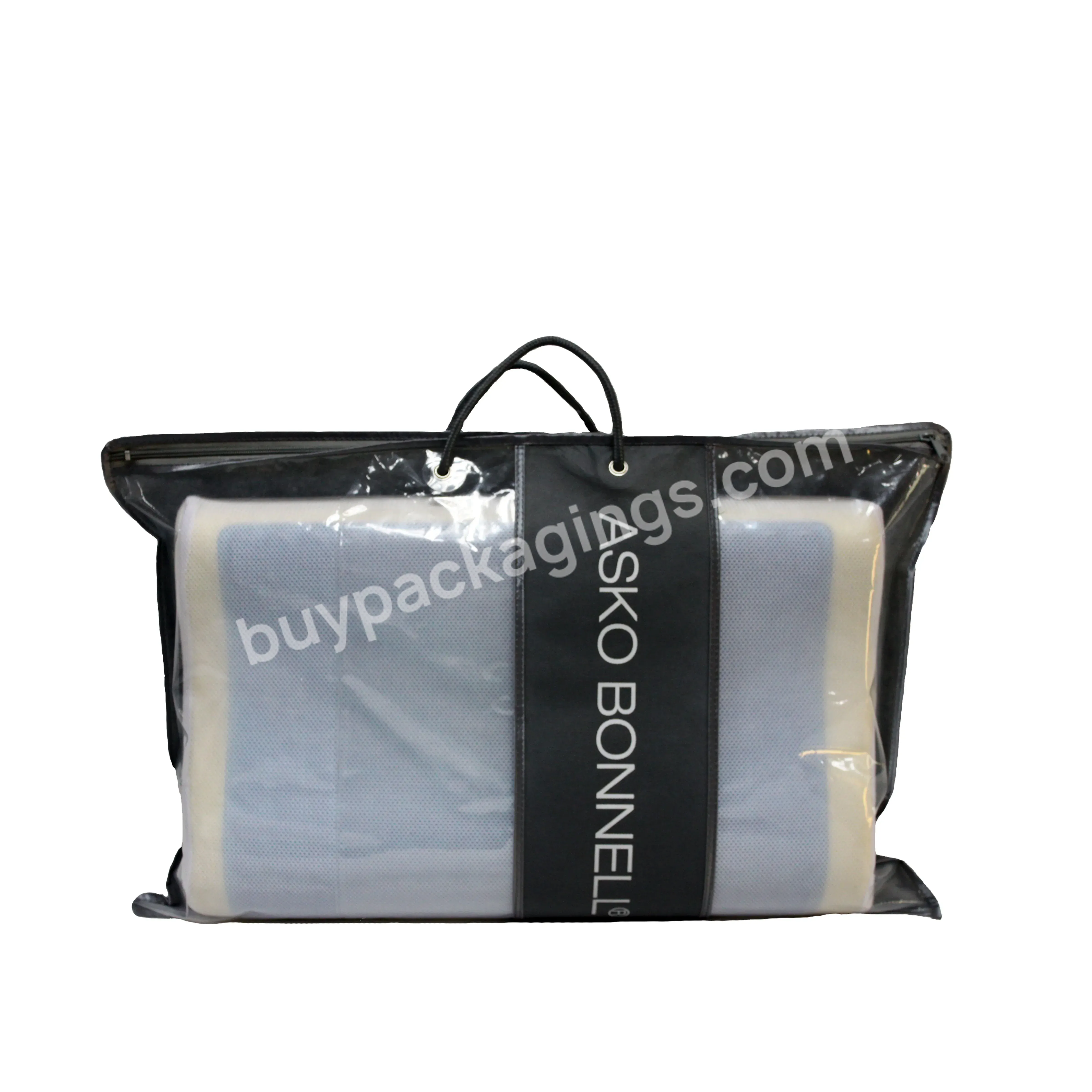 Custom Clear Pvc Non-woven Material Soft Pillow Packaging Bags For Pillow Bed Sheet - Buy Pillow Bed Sheet Bag,Vinyl Packaging Bag,Plastic Packaging Bag.
