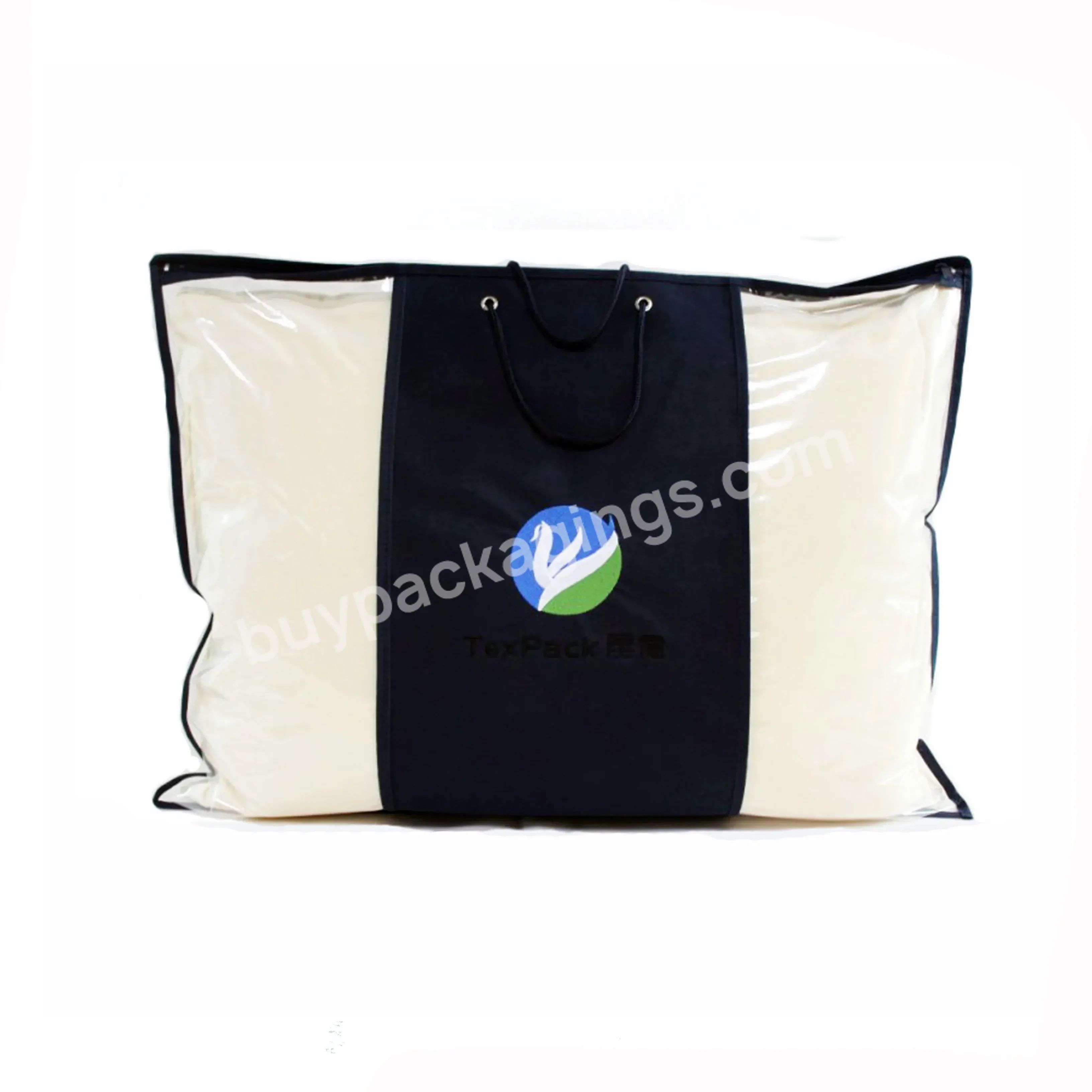 Custom Clear Pvc Non-woven Material Soft Pillow Packaging Bags For Pillow Bed Sheet - Buy Pillow Bed Sheet Bag,Vinyl Packaging Bag,Plastic Packaging Bag.