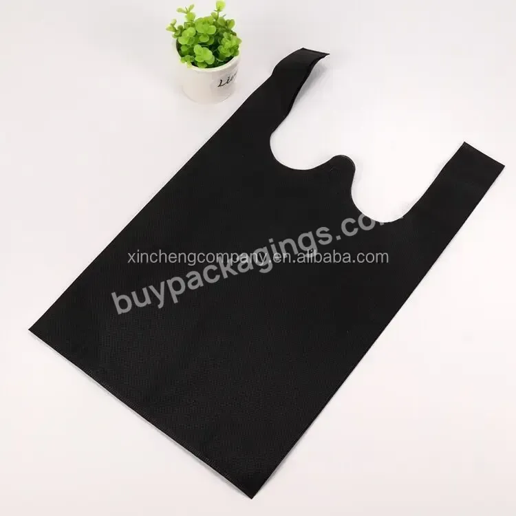 Customised Type Pp Carry Bottom Gusseted Vest Polypropylene Lamination 80 Gsm Tote Cut Non-woven Nonwoven Shopping Bag - Buy Nonwoven Vest Carrier Bag 100% Pp Mat Material For Non Woven Bags Reusable Shopping Bags With Logo,Heat Sealed Nonwoven Bag B