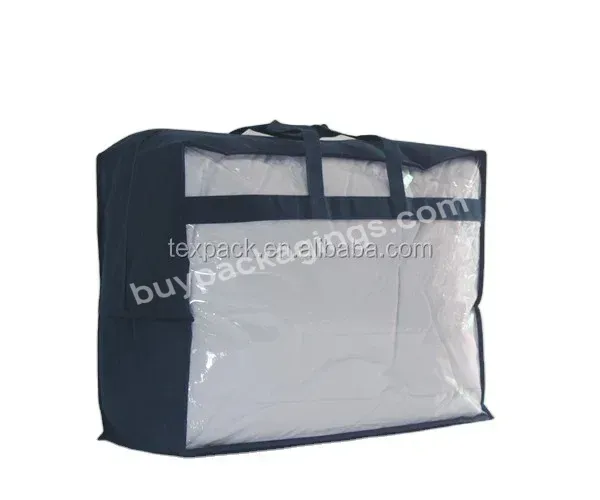 High Quality Cleat Pvc Non Woven Duvet Comforter Storage Packaging Bag With Zipper - Buy Duvet Pvc Bag,Comforter Packaging Bag,Zipper Packaging Bag.