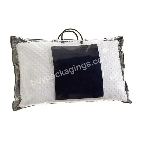 Hot Sale Non-woven Pillow Bag Clear Pvc Pillow Bag With Zipper And Plastic Bags With Handles - Buy Zipper Pillow Bag,Plastic Bags With Handles,Pvc Bag With Zipper.