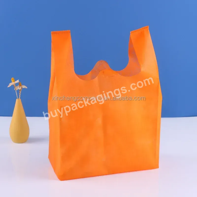 Plain Or Custom Recycle Wholesale Reusable Eco Friendly Recyclable T Shirt Non-woven Vest Shopping Bag With Logo - Buy Wholesale Reusable Shopping Bags,Non Woven Vest Bag,Recycle Bag With Logo.