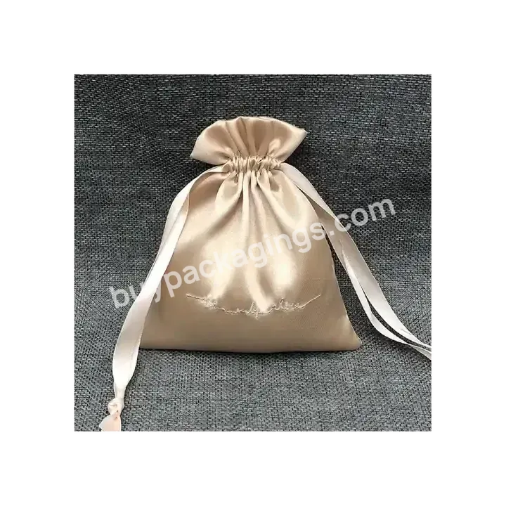 White Black Red Yellow Satin Small Gift Jewelry Drawstring Wedding Baby Shower Party Satin Bag - Buy Satin Bag,Custom Logo Printed,Safety Drawstring.