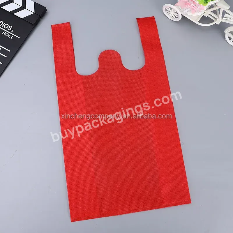 Wholesale Custom Eco Friendly Recyclable Non-woven T Shirt Grocery Tote Wholesale Reusable Non Woven T-shirt Shopping Bag - Buy Promotional Pp Non Woven Tnt Bags Non-woven Vest Carrier Supermarket Shopper Bag Nonwoven T Shirt Shopping Bag,Wholesale P