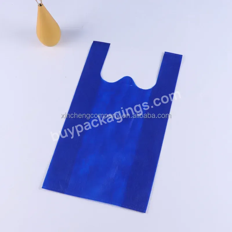 Wholesale Custom Eco Friendly Recyclable Non-woven T Shirt Grocery Tote Wholesale Reusable Non Woven T-shirt Shopping Bag - Buy Promotional Pp Non Woven Tnt Bags Non-woven Vest Carrier Supermarket Shopper Bag Nonwoven T Shirt Shopping Bag,Wholesale P