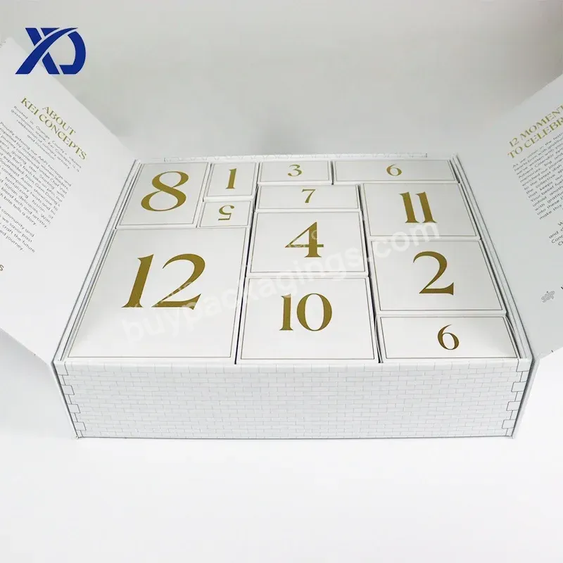 Minimalist Magnetic Calendar Packaging Boxes 12 Days To Christmas Countdown Empty Advent Calendar Boxes Wholesale - Buy Minimalist Magnetic Calendar Packaging Boxes 12 Days,Calendar Packaging Boxes 12 Days To Christmas Countdown Empty Advent Calendar