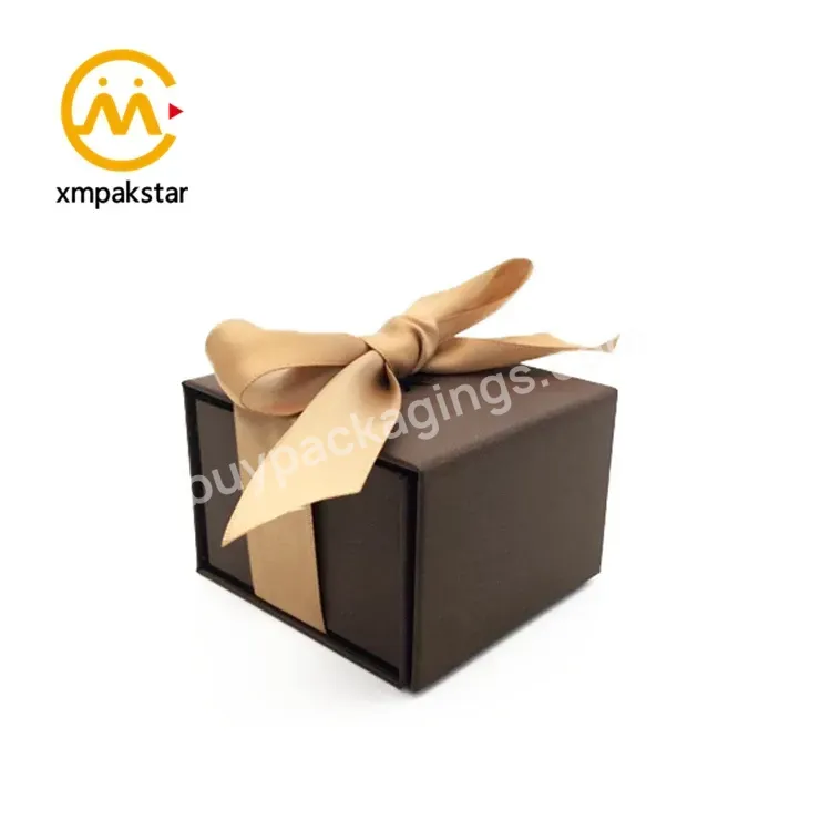 Bespoke Magnetic Closure Jewelry Packaging Mini Rigid Paper Wedding Birthday Gift Box With Ribbon - Buy Mini Gift Box,Rigid Gift Box,Birthday Gift Box.