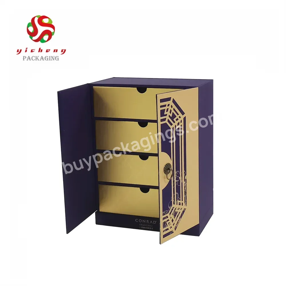 Custom Design Rigid Cardboard Magnetic Double Door Gift Paper Box Luxury Storage Gift Packaging Box With Drawer Box - Buy Double Door Gift Box,Magnetic Gift Box,Luxury Double Door Drawer Box.