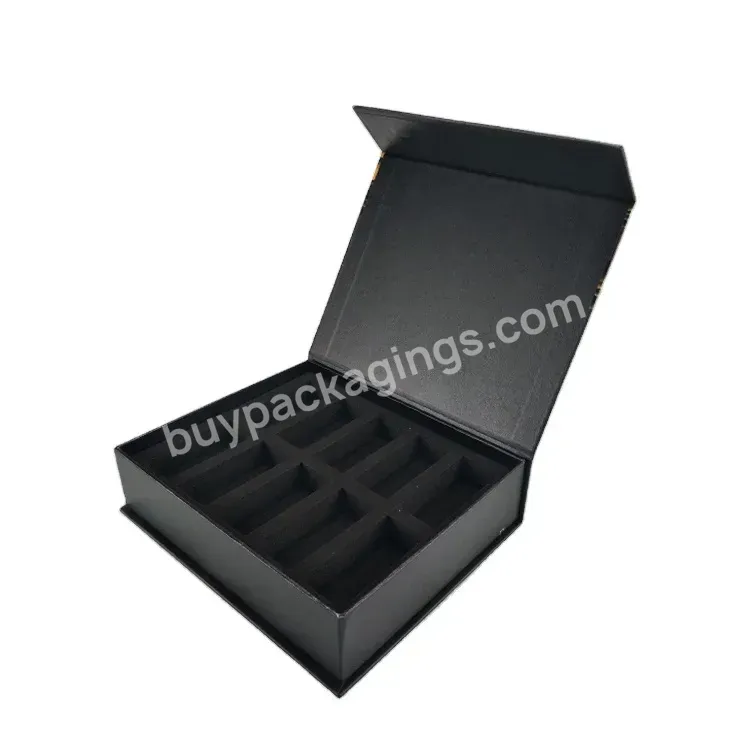 Custom Logo Hard Cardboard Rigid Magnet Packaging Folding Gift Boxes With Magnetic Lid - Buy Paper Magnetic Gift Box,Black Magnetic Closure Gift Box,Customized Logo Magnetic Box.