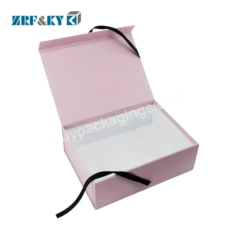 Custom Logo Hot Stamping Rigid Printed Color Foldable Corrugated Cardboard Paper Gift Collapsible Brand Pink Packaging Box - Buy Pink Paper Brand Bag Packaging Box Corrugated Cardboard Paper Packaging Box,Pink Recycle Custom Gift Paper Box,Paper Box
