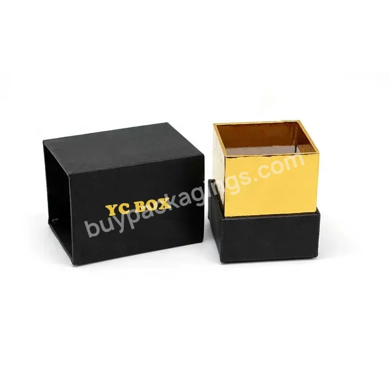 Custom Logo Luxury Black Rigid Cardboard Gift Set Candle Jars Packaging Candle Box - Buy Scent Candle Boxes Packaging,Candle Boxes Packaging,Hot Foil Stamping Candle Box.