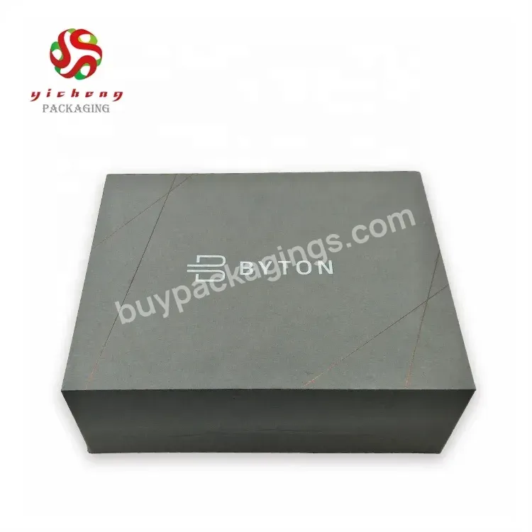 Custom Logo Luxury Cardboard Paper Packaging Removable Lid Rigid Gift Boxes With Foam For Consumer Electronics - Buy Packaging Box,Removable Lid Rigid Box,Electronic Products Packaging.