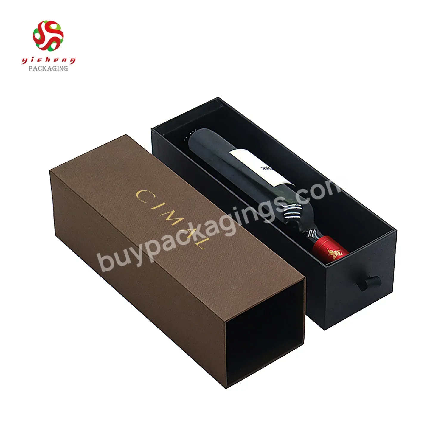 Custom Luxury Cardboard Premium Rigid Sliding Drawer Wine Bottle Packaging Gift Boxes - Buy Wine Box,Wine Bottle And Glass Box,Wine Gift Box.