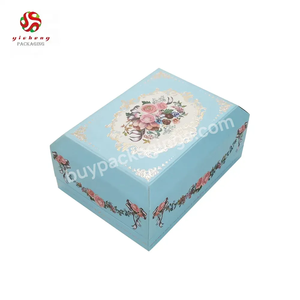 Double Layer Fancy Lid And Base Box Manufacturer Two Piece Cosmetic Container Rigid Cardboard Gift Box Packaging With Eva Insert - Buy Lid And Base Gift Box,Two Piece Cosmetic Cardboard Box,Manufacturer Nice Designed Luxury Cardboard Premium Packagin