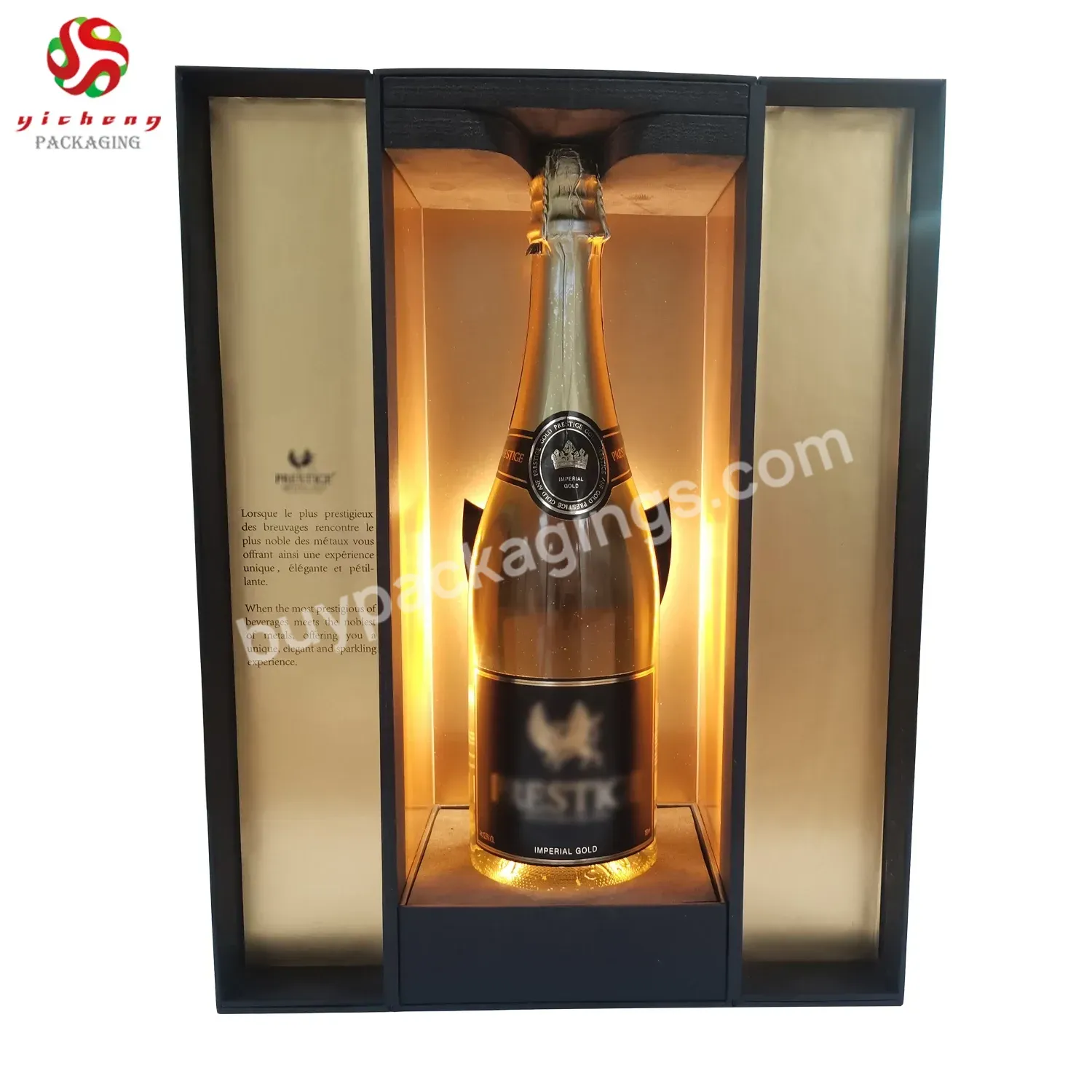 Luxury Custom Made Rigid Cardboard Paper Champagne Boxes Packaging Wine Box For Whisky Alcohol - Buy Wine Box,Cardboard Box Champagne,Bottle Boxes Wine Glass Box Packaging.