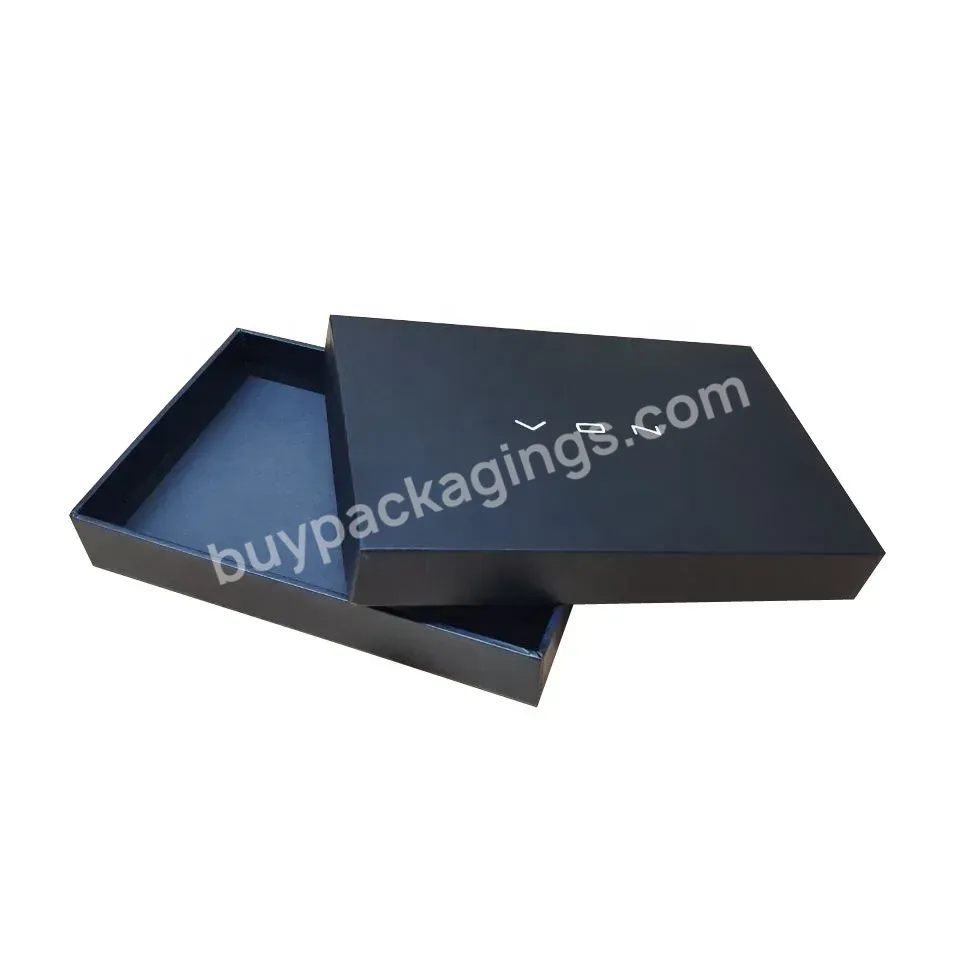 Matt Black Gift Boxes With Two Pieces Wholesale Rigid Two-pieces Lid Paper Box - Buy Two-pieces Lid Paper Box,Wholesale Rigid Paper Boxes Two Piece,Gift Boxes With Two Pieces.