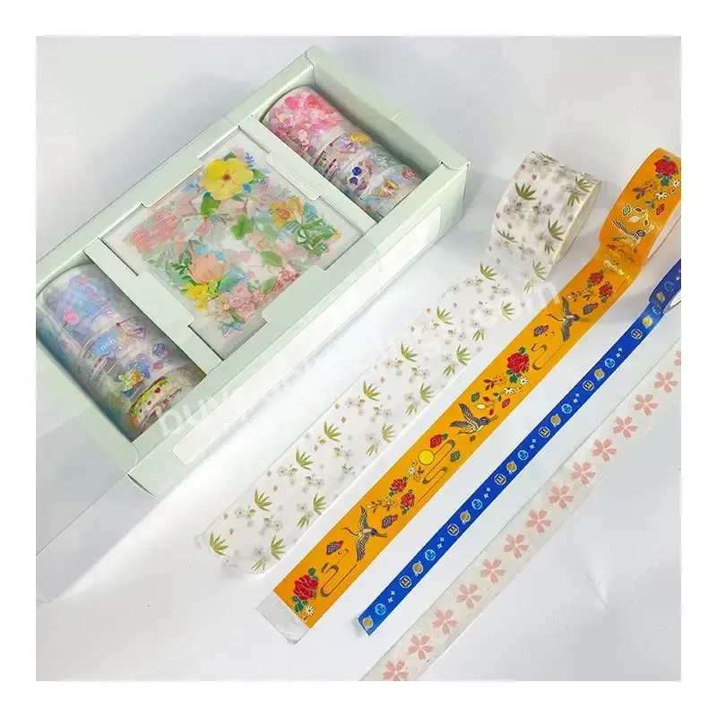 Quality Waterproof Pvc Roll Transparent Flower Adhesive Tape Washi Tape Sets - Buy Clear Washi Tape,Masking Tape Green Washi,Washi Tape Ready To Ship.