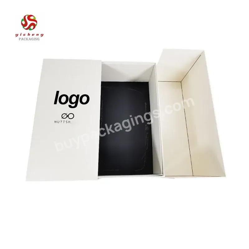 Rigid Double Door Paper Gift Box With Magnetic Lids For Presents Cosmetic Skincare Packaging - Buy Gift Paper Box,Magnetic Gift Box With Lids,Paper Gift Packaging Box With Magnetic Lid.